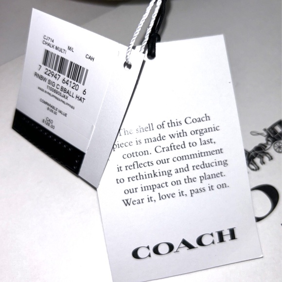 SALE NEW Coach Rainbow Signature Baseball Hat - Picture 16 of 16